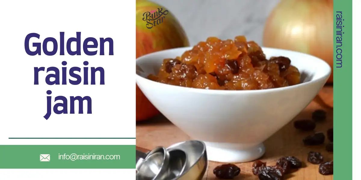 Golden raisin jam